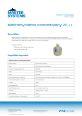 Mastersystems contactspray 22,1L - FT